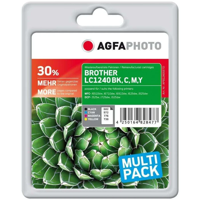 AgfaPhoto Συμβατό Μελάνι InkJet για Brother Πολύχρωμο 46ml (1τμχ) - APB1240SETD