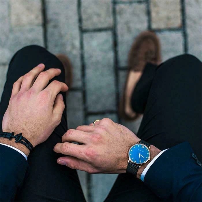 Paul Hewitt Phrep Βραχιόλι με σχέδιο ʼγκυρα από Κορδόνι PH-PH-N-B-B-L