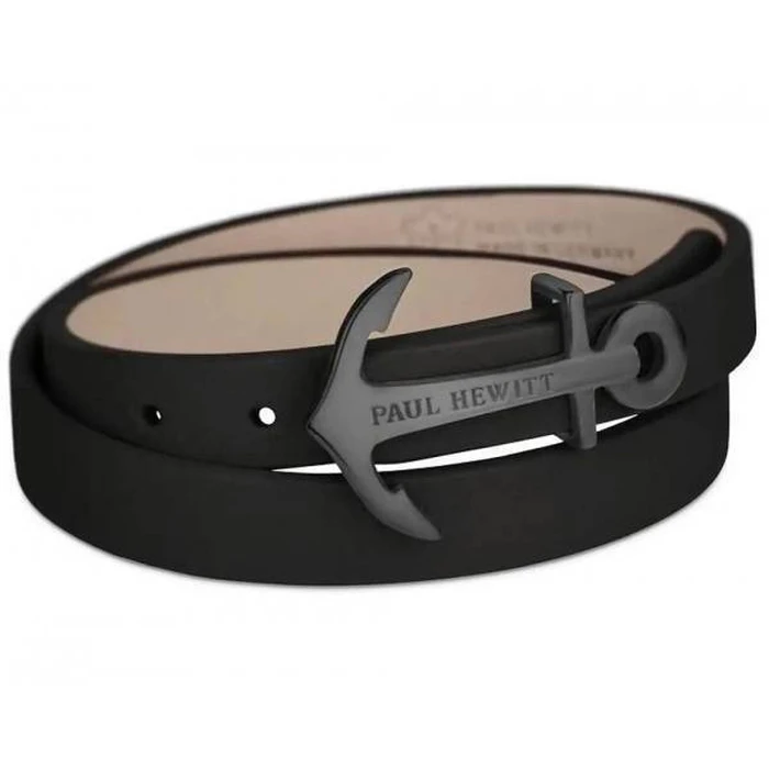 Paul Hewitt North Bound Leather Anchor Bracelet 42.5 cm
