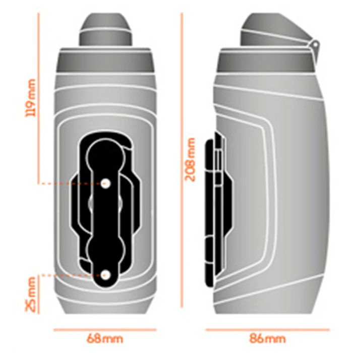Fidlock Twist Bottle 590 + Bike Base (clear / black)