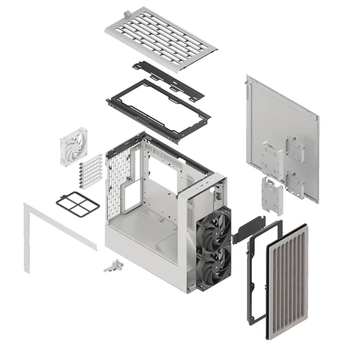 PC Case Pro GamersWare HAVN BF 360 Flow White Mid Tower