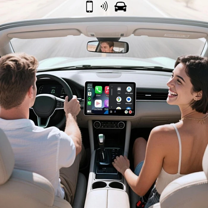 4smarts 2in1 Adapter CarPlay/Android Auto, Wireless, Silver (541748)