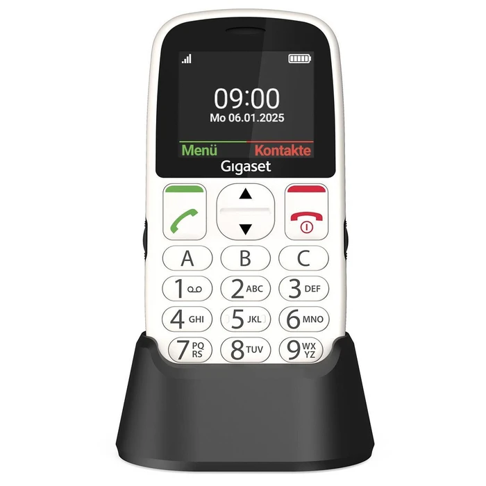 Gigaset GL395 Dual SIM Κινητό με Μεγάλα Κουμπιά Λευκό