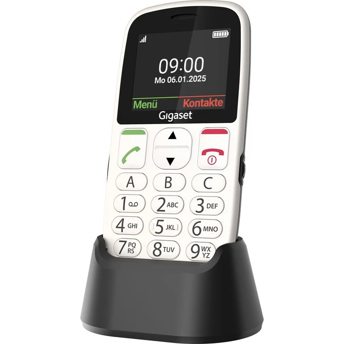 Gigaset GL395 Dual SIM Κινητό με Μεγάλα Κουμπιά Λευκό