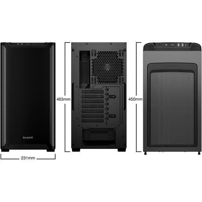 Be Quiet Pure Base 501 Midi Tower Κουτί Υπολογιστή Μαύρο (BG073)