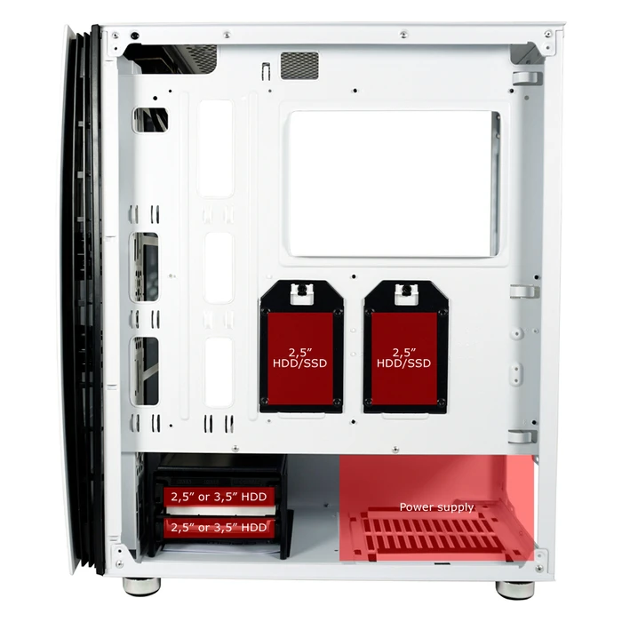 LC-Power Gaming 713W Bright Sail X - mid tower - ATX (LC-713W-ON) (LC713W-ON)