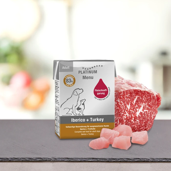 Platinum Pet Food & Care Menu Υγρή Τροφή Σκύλων με Γαλοπούλα 185gr PLA00155