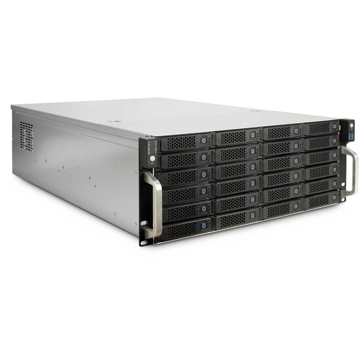 Inter-Tech 4U-4724 (black) - 19" 4U Industrial Rack Chassis