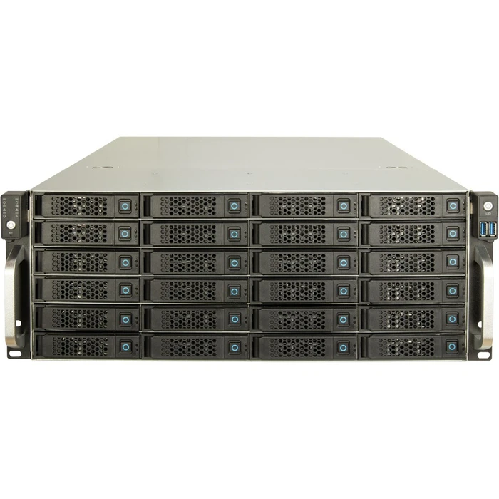 Inter-Tech 4U-4724 (black) - 19" 4U Industrial Rack Chassis