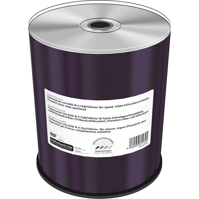 MediaRange DVD+R 4.7GB 16x Printable - 100 pcs (Cake Box) - MRPL602