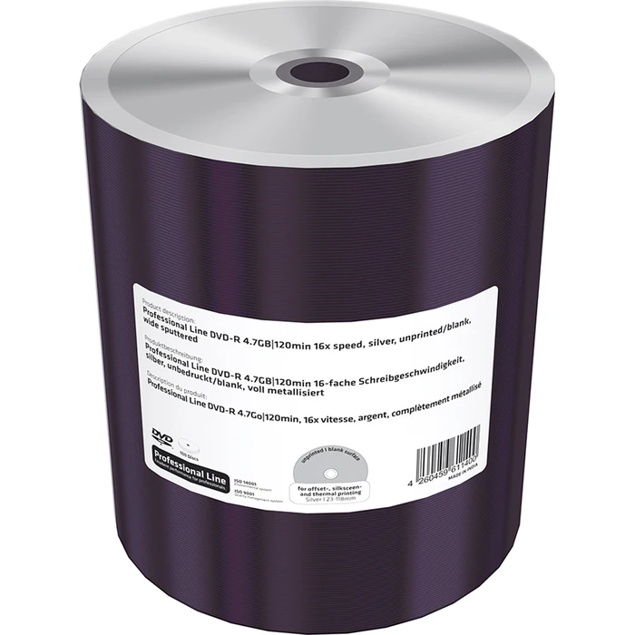 MediaRange DVD+R 8.5GB (Dual Layer) 100 pcs 8x White Full Printable Cakebox - MRPL605-C