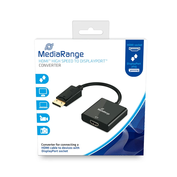 MediaRange Καλώδιο Μετατροπέας HDMI σε DisplayPort MRCS177