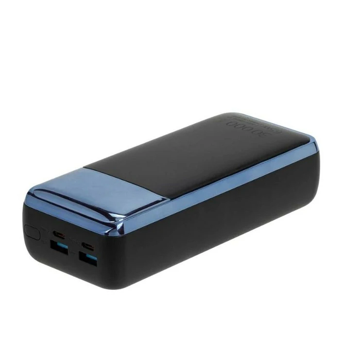 Rivacase VA1080 Power Bank 30000mAh 65W με Θύρες USB-A & USB-C Μαύρο