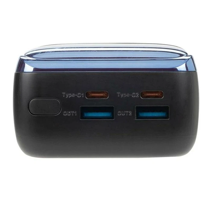 Rivacase VA1080 Power Bank 30000mAh 65W με Θύρες USB-A & USB-C Μαύρο