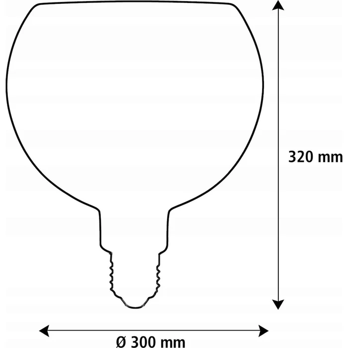 SEGULA Λάμπα LED Globe 300mm χρυσή E27 350 lm (55079)
