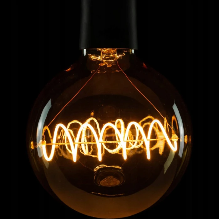 SEGULA LED Bridge Globe 125 Curved Plus gold E27 6,5W 1900K