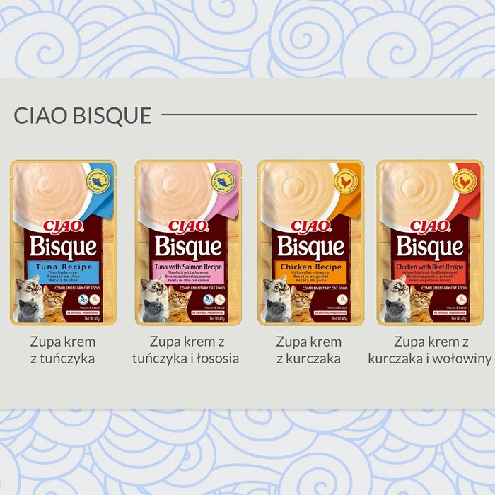 Inaba Ciao Bisque Λιχουδιά για Γάτες με Κοτόπουλο 40 g