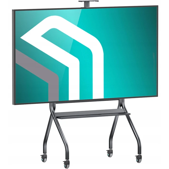Κινητή Βάση Τηλεόρασης Onkron TS2080-B 60-120" Μαύρη, Ρυθμιζόμενο Ύψος με Ροδάκια