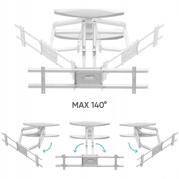 Onkron M6L-W TV Wall Mount Bracket for 40-75" - White