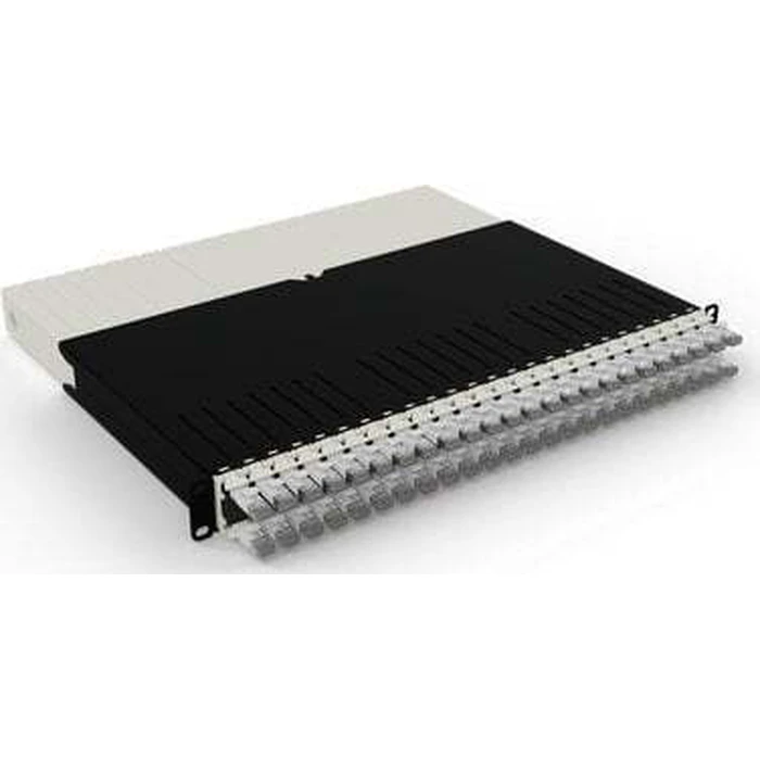 Patchbox patchbox.one Cable Entry System 8RU/STP (0.8 m) with 24 Cassettes, Patch Cables Cat.6a U/FTP, PoE, White