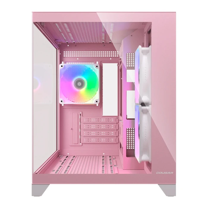 COUGAR FV150 MINI Gaming Mini Tower Κουτί Υπολογιστή με Πλαϊνό Τζάμι - Ροζ