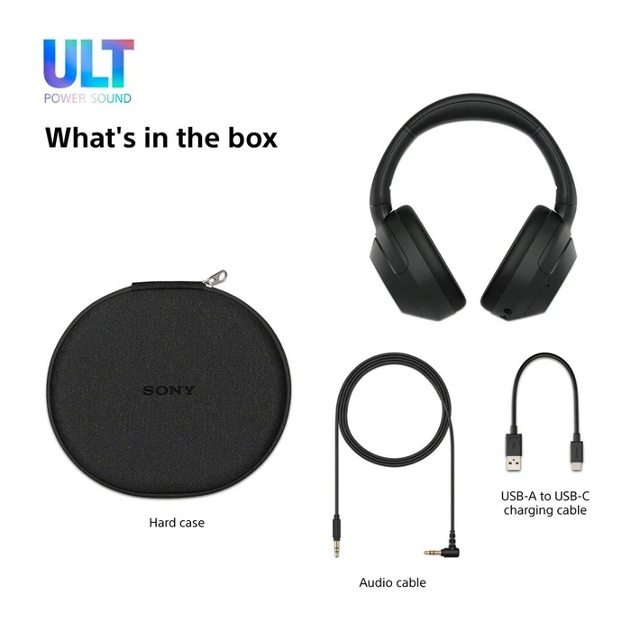 Sony ULT WEAR Ασύρματα/Ενσύρματα Over Ear Ακουστικά WH-ULT900NW Λευκό