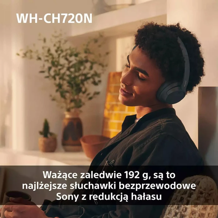 Sony WH-CH720N Wireless / Wired Over-Ear Headphones Pink (ANC, 35h battery, Quick Charge)