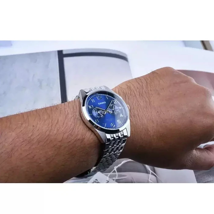 Casio Men's Watch MTP-E340D-2AVDF Silver 42 mm