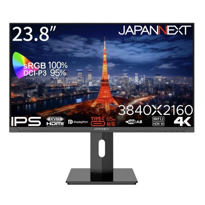 JAPANNEXT IPS HDR Οθόνη 23.8" 4K (3840x2160)