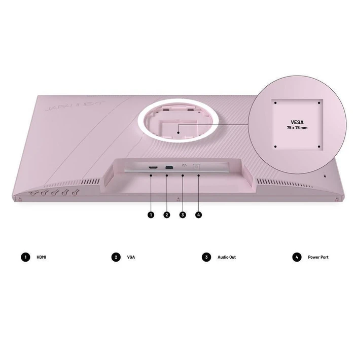 Japannext FHD Gaming Monitor 23.8" (JN-I238FHD120F-HSP-PK) — IPS, 1920x1080, 120Hz, HDMI, VGA, Eye Comfort
