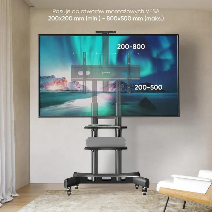 Βάση Τηλεόρασης Κινητή Onkron TS1881-B 50-86" Μαύρο