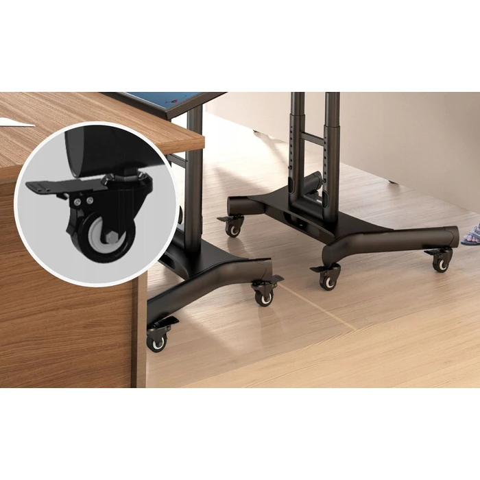 Onkron TS1350-B Mobile TV Floor Stand for 32-70" TVs - Black