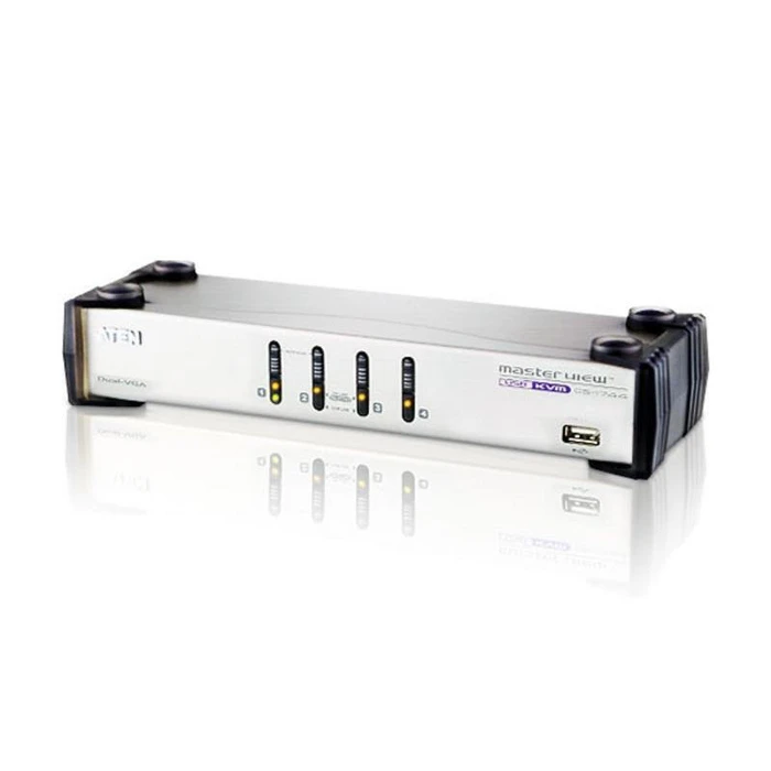 Aten CS1744C-AT 4-Port USB Dual KVM Switch