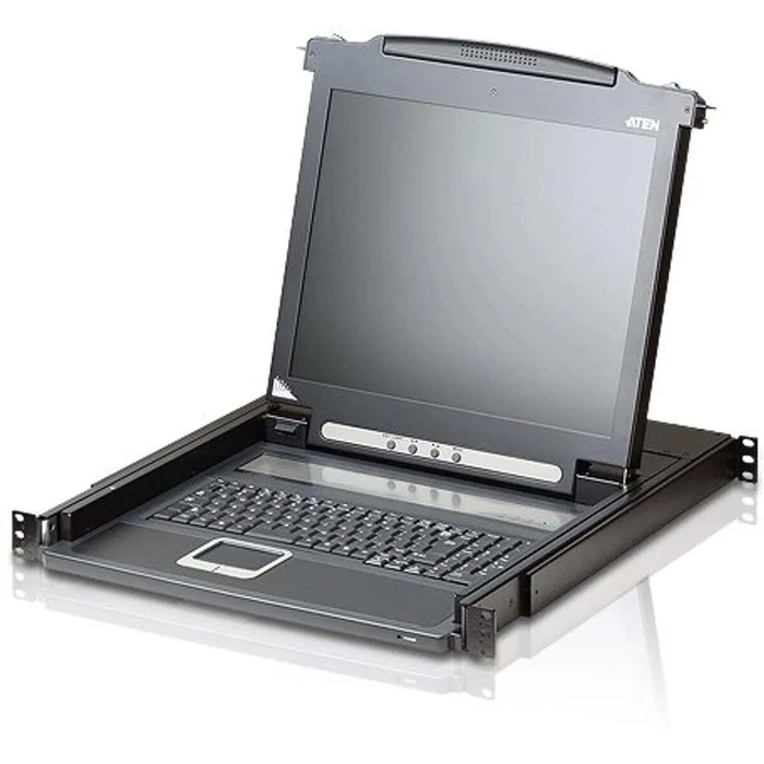 KVM κονσόλα ATEN CL1000M-ATA-GG Slideaway 17" LCD με PS/2, USB και VGA