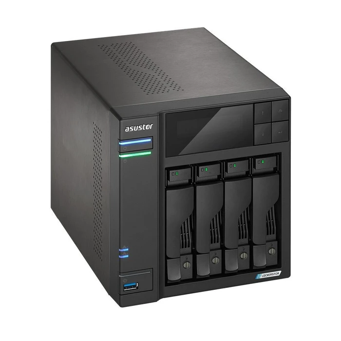Asustor Lockerstor 4 Gen2 (AS6704T V2) NAS Tower — 4 θέσεων για HDD/M.2/SSD, 2x Ethernet