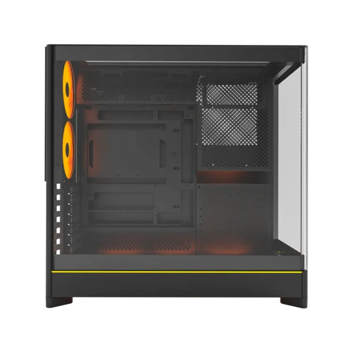 Montech HS02 PRO Gaming Midi Tower Κουτί Υπολογιστή με Πλαϊνό Παράθυρο και RGB Φωτισμό Μαύρο