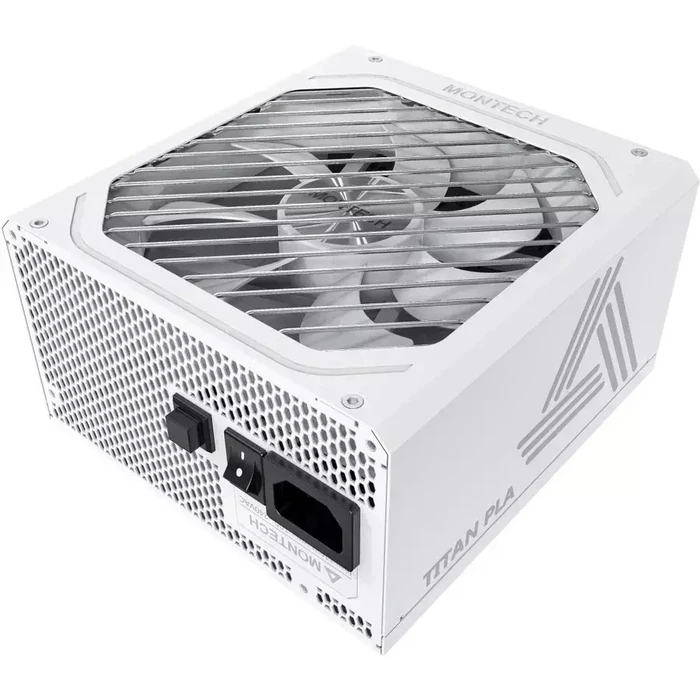 Montech Titan PLA 750W - 750 Watt Full Modular ATX Power Supply 80 PLUS Platinum, Cybenetics Platinum, PCIe 5.1, White