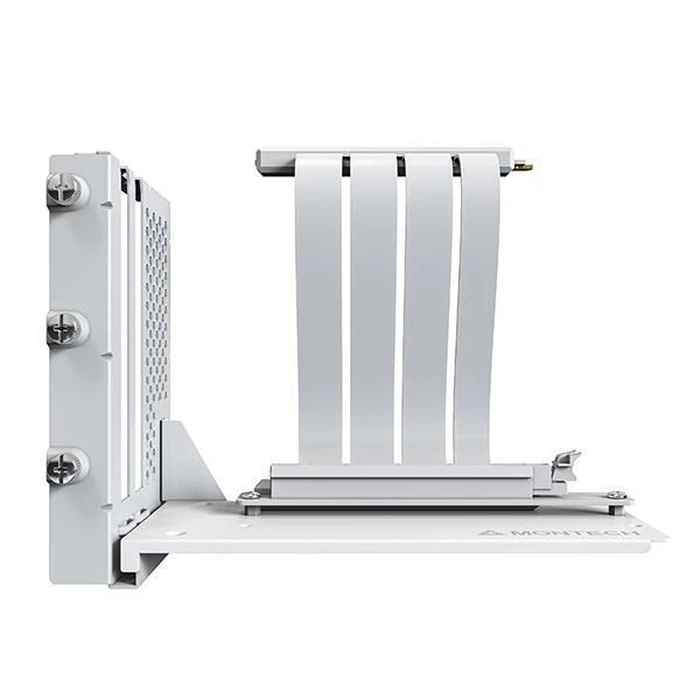 Montech Vertical GPU Mounting Kit with PCIe 4.0 Riser Cable (White, 20 cm)