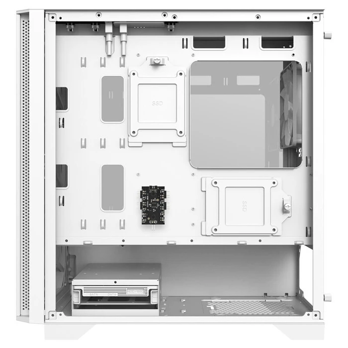 Montech AIR 100 ARGB Gaming Mini Tower PC Case - White (mATX/Mini-ITX, Tempered Glass, ARGB)
