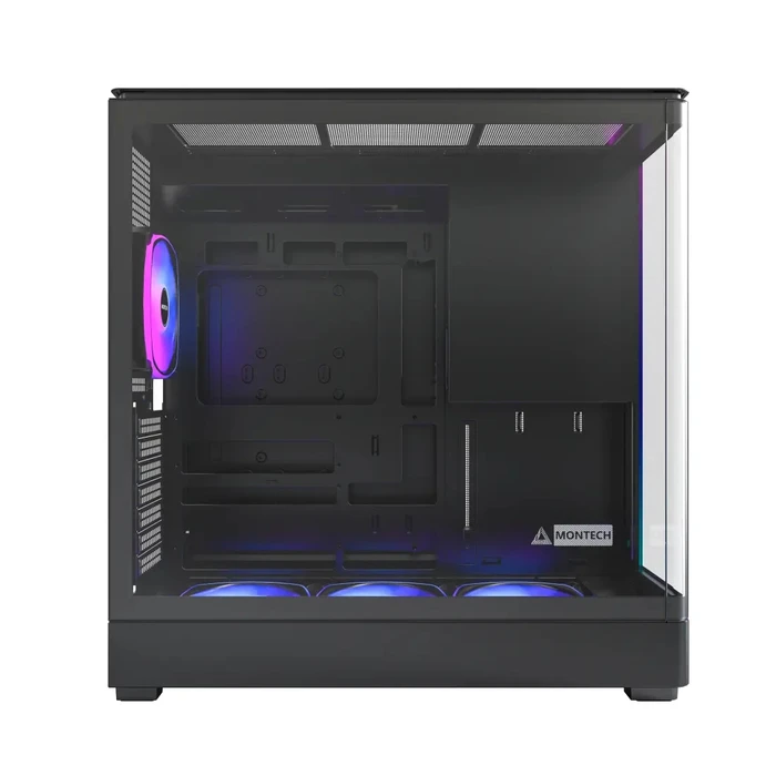 Montech King 45 Pro Gaming Midi Tower Κουτί Υπολογιστή με Πλαϊνό Παράθυρο Μαύρο