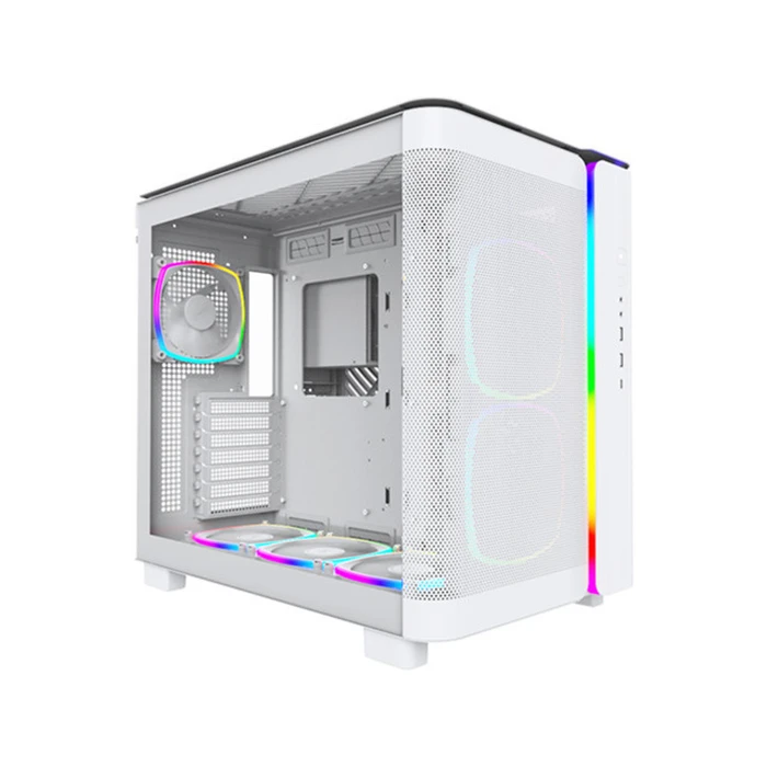 Montech King 95 Pro Gaming Midi Tower Case White with Tempered Glass Side Panel and ARGB Lighting