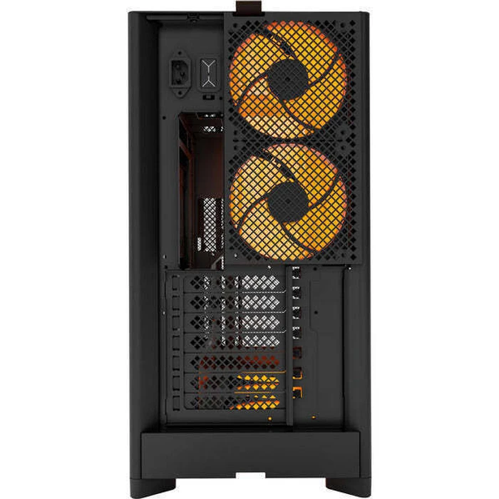 Montech HS01 PRO Gaming Midi Tower PC Case with Tempered Glass Side Panel and Addressable RGB — Black
