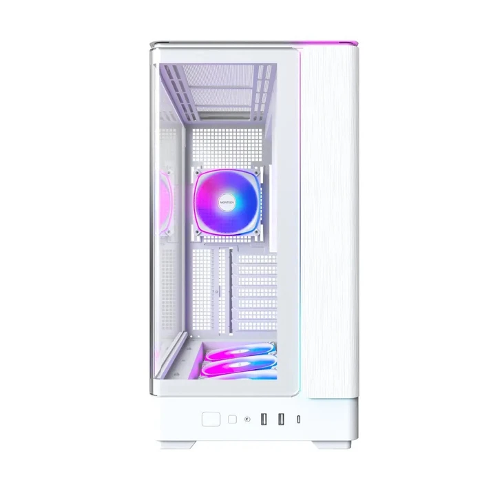 Montech King 45 Pro Gaming Midi Tower Κουτί Υπολογιστή (Λευκό) με Πλαϊνό Παράθυρο