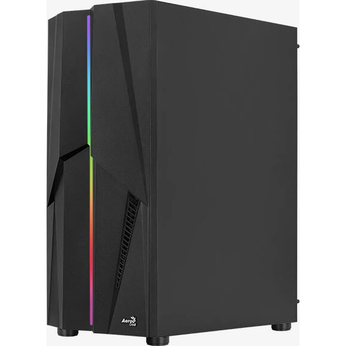 Aerocool Mecha ARGB Gaming Midi Tower Κουτί Υπολογιστή με Πλαϊνό Παράθυρο Μαύρο