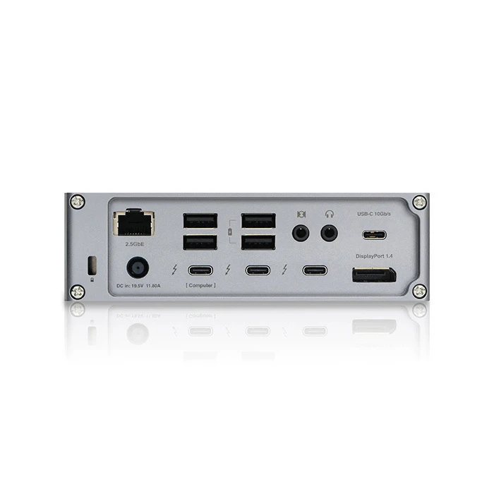 CalDigit TS4 Thunderbolt 4 Docking Station with DisplayPort 4K, PD, Ethernet and Dual-Display Support — Grey
