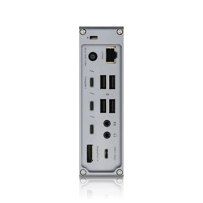 CalDigit TS4 Thunderbolt 4 Docking Station with DisplayPort 4K, PD, Ethernet and Dual-Display Support — Grey