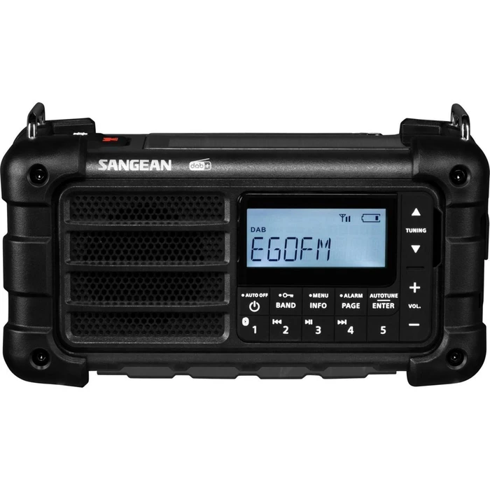Sangean MMR-99 DAB μαύρο - Ραδιόφωνο έκτακτης ανάγκης με μανιβέλα και ηλιακή φόρτιση (DAB+/FM)