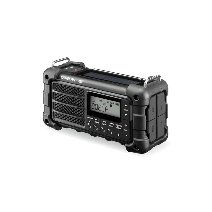 Sangean MMR-99 DAB μαύρο - Ραδιόφωνο έκτακτης ανάγκης με μανιβέλα και ηλιακή φόρτιση (DAB+/FM)