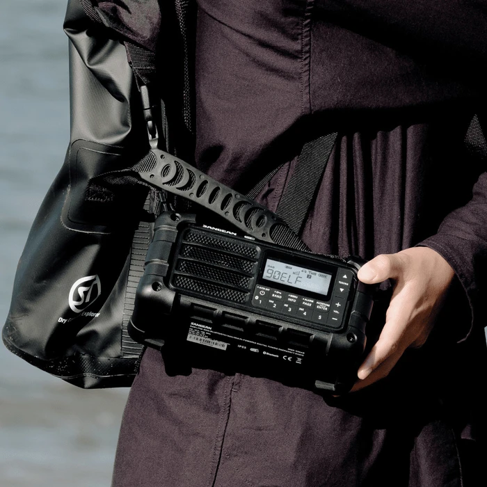 Sangean MMR-99 DAB μαύρο - Ραδιόφωνο έκτακτης ανάγκης με μανιβέλα και ηλιακή φόρτιση (DAB+/FM)