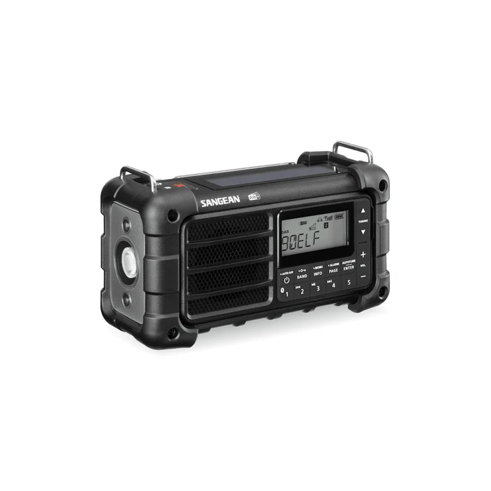 Sangean MMR-99 DAB μαύρο - Ραδιόφωνο έκτακτης ανάγκης με μανιβέλα και ηλιακή φόρτιση (DAB+/FM)